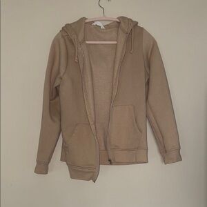 Women's Long Sleeve Tan Hoodie